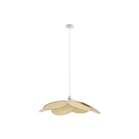 Lindby Pendelleuchte Astraia (Landhaus, Vintage Rustikal) in Creme aus Textil (1 flammig E27) - Deckenlampe Esstischlampe Hängelampe Hängeleuchte Wohnzimmerleuchte