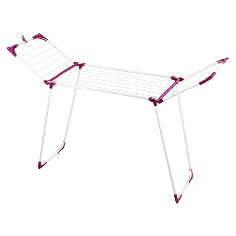 WENKO Wäschetrockner Summer Dry 13 m flach zusammenklappbar Weiß