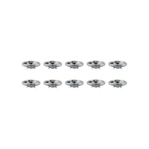 Lighto GU53 Halogen Leuchtmittel 12V 50W 58mm | AR111 Halogenstrahler 630 Lumen, Halogenlampe/Halogen Spot, Ø111mm, 24° Schwenkbar - 10 Stück