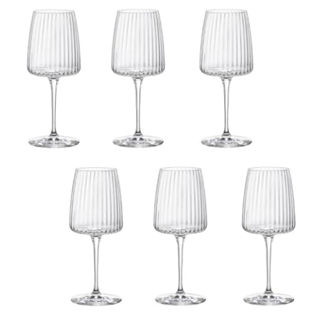 BORMIOLI Set mit 6 exklusiven Gläsern Chardonnay White Wine 37,4 cl Rocco