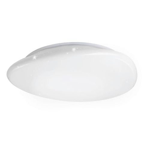 EGLO connect.z Smart-Home LED Deckenleuchte Sileras-Z, Sternenhimmel Deckenlampe, ZigBee, App und Sprachsteuerung Alexa, Lichtfarbe einstellbar (warmweiß-kaltweiß), RGB, dimmbar, Ø 43 cm