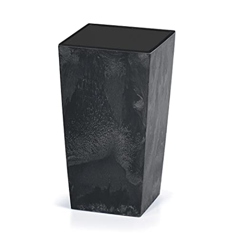 Deuba® Blumentopf 49L 61x32,5x31,5cm Betonoptik Inkl. Einlegeboden Indoor Outdoor Blumenkasten Pflanzkübel Anthrazit