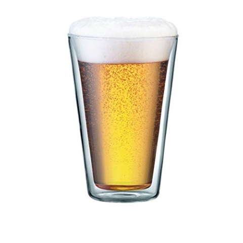 Bodum CANTEEN Gläser-Set (Doppelwandig, 0,4 liters) transparent, 2 Count (Pack of 1)