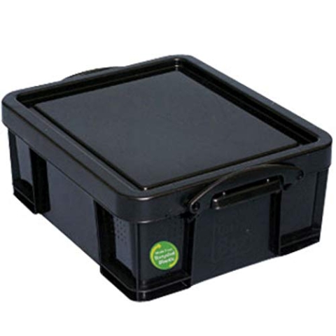 Really Useful Box 3 x 18 Liter - 480 x 390 x 200 mm - für 93 CDs / 44 DVDs - schwarz