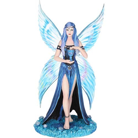 Nemesis Now Enchantment Anne Stokes Figur aus Kunstharz, 20,5 cm, Blau, Einheitsgröße