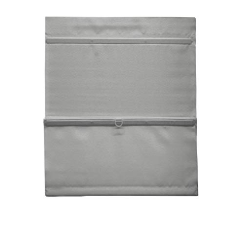 GARDINIA EASYFIX Raff-Rollo, Verdunklungsrollo ohne Bohren, Magnetisch, Inkl. Klettband, Raff-Gardine, Blickdicht, Grau, 90 x 140 cm (BxH)