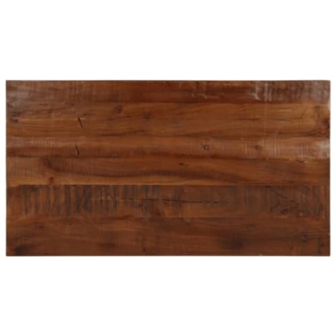 vidaXL Tischplatte, Holzplatte Rechteckig, Massivholzplatte für Tisch Esstisch Couchtisch, Ersatztischplatte, 120x50x2,5cm Altholz Massiv