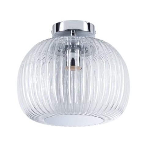 Paulmann 71142 Selection Bathroom Deckenleuchte Ruya IP44 E27 230V max. 60W Glas, Chrom Wand-/Deckenleuchte, Badbeleuchtung