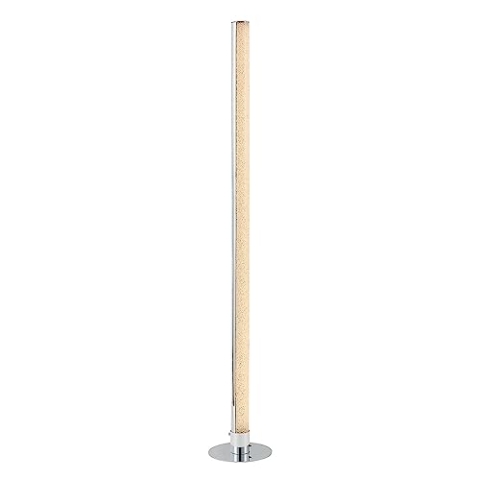 Lindby RGB Stehlampe für Wohnzimmer und Gaming, Dimmbare Ecklampe mit Fernbedienung, Glitzer-Lichtsäule 10,4W 900lm, Standleuchte