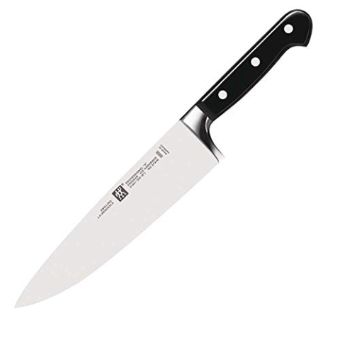 ZWILLING Professional S Kochmesser, Klingenlänge: 26 cm, Breites Klingenblatt, Rostfreier Spezialstahl/Kunststoff-Griff mit Nieten, Schwarz [Made in Germany]