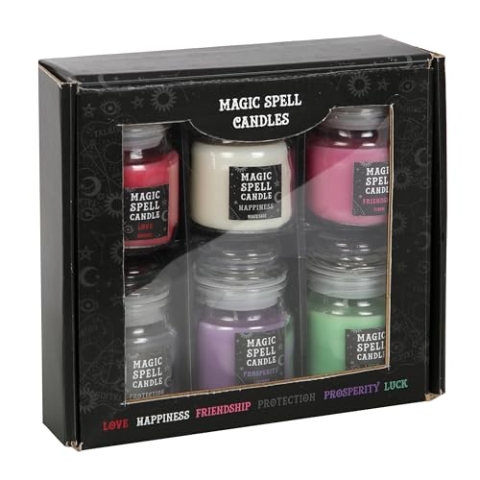 Enchanting Mini Spell Candle Jars - Scented Witchcraft Candles for Rituals, Candle Magick Set and Alternative Decor