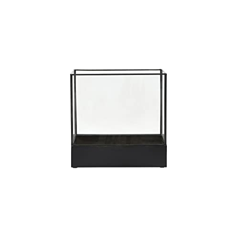 House Doctor Vitrine Plant, Schwarze Antike, L: 21 cm, B: 30 cm, H: 30 cm