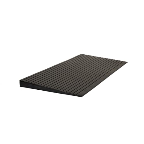HomeCare Schwellenrampe aus Gummi – (7 x 100 x 70 cm) - Türschwellenrampe türrampe vollgummi tuerrampe Rollstuhl Gummirampe borsteinrampen auffahrrampe Schwellenrampe für Rollstühle und Roller