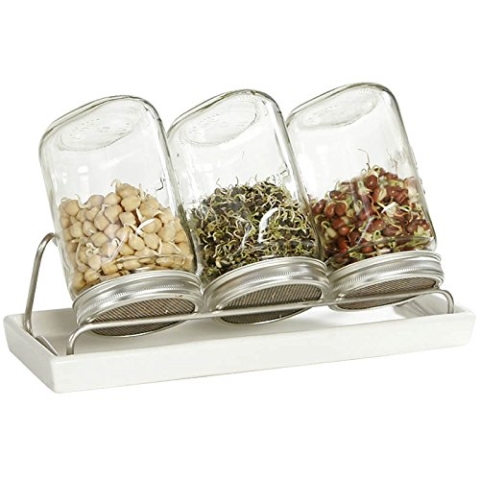 ESCHENFELDER 3er-Sprossen-System 1000 ml weiß, Aluminium, 3x1000ml