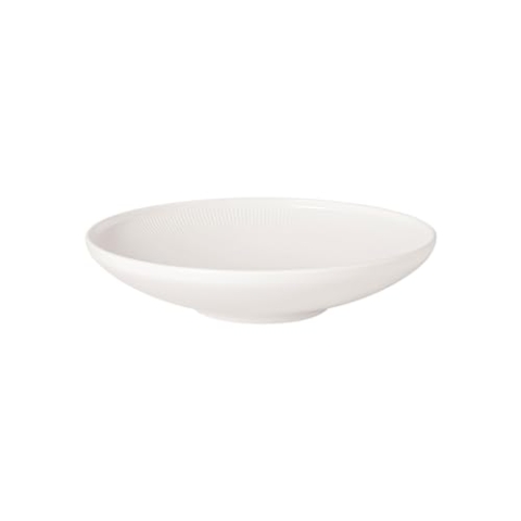 Villeroy & Boch - Afina Schale aus Premium Porzellan, mittelgroße Bol für Salate und Pasta, Made in Germany, spülmaschinenfest und mikrowellensicher, stapelbar, weiß, 6er Set