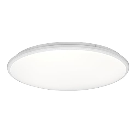 Reality Leuchten LED Deckenleuchte Limbus R67021931, Kunststoff Weiß matt, inkl. 34 Watt LED, Switch Dimmer