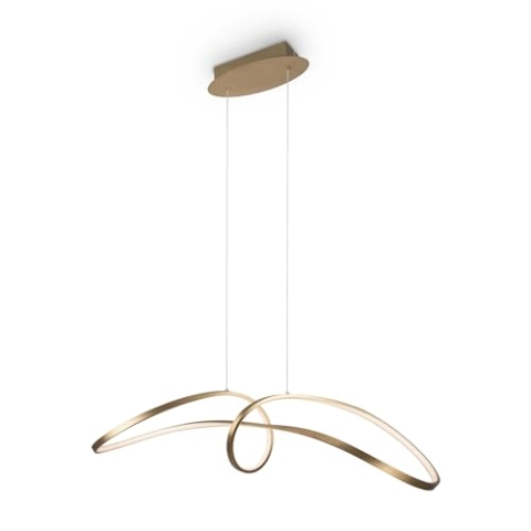 LED Pendelleuchte Curve in Gold 42W 2800lm [Gebraucht - Wie Neu]