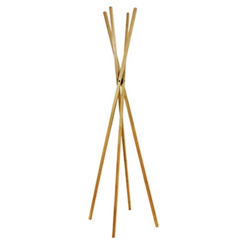 Unilux Tipy Garderobenständer auf Holzfüßen, mit 4 Haken, 175 x 50 cm