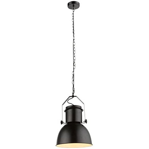 GLOBO Hängeleuchte, Metall, 40 W, Schwarz