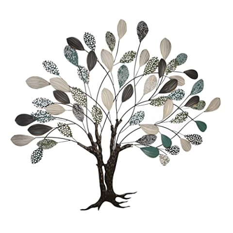 Casablanca Wanddeko - Tree - mit Blatt Objekten 115 x 100 cm