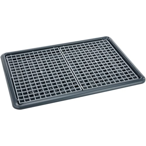 DELFIN Abtropfwanne mit 2 Abtropfmatten - 67x47cm