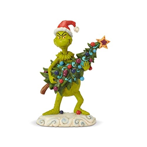 Enesco Dr. Seuss The Grinch by Jim Shore Stehlender Baum-Figur, 22 cm, Mehrfarbig