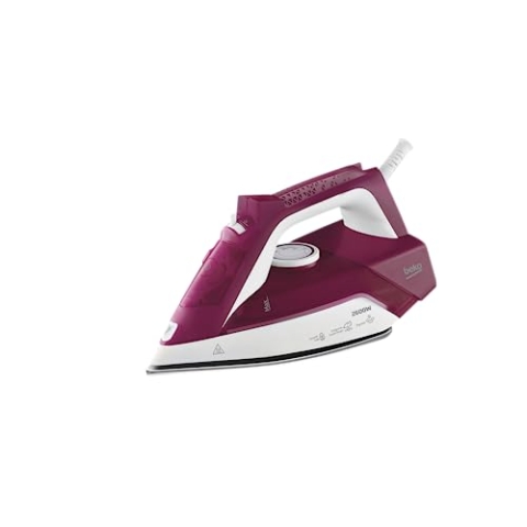 Beko - SIM3126R - Bügeleisen, 2600 Watt, vertikales Bügeln, automatische Reinigung, 240 ml - Rot