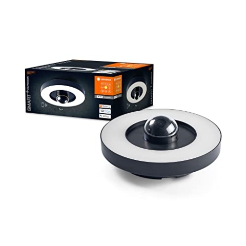 Ledvance CAM Con LEDV SMART OUTD WiFi Circle Camera Control Wall&Ceiling, Dark Gray