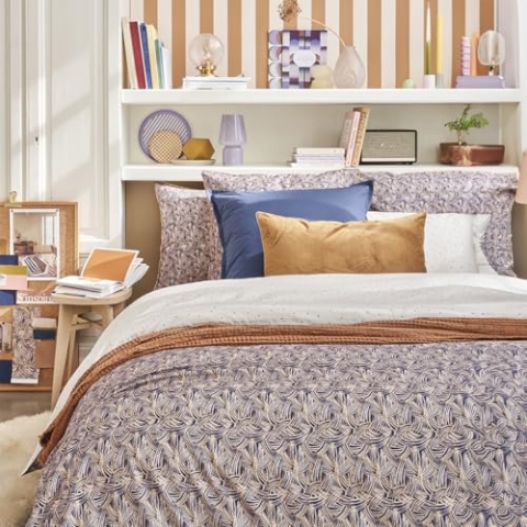 ESSIX Bettbezug, 200 x 200 cm, Achsenblau