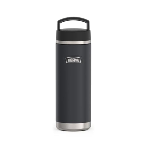 THERMOS ICON BEVERAGE BOTTLE 0,71l, dunkelgrau/graphite mat, Thermosflasche Edelstahl 710ml, isolierte Trinkflasche, 18 h heiß / 24 h kalt, spülmaschinenfest, absolut dicht, BPA-frei