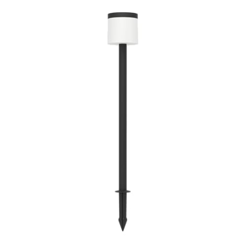 EGLO LED Solarlampe stehend Pantete, Außenlampe mit Erdspieß und Bewegungsmelder, Solar Stehlampe außen, Außenleuchte aus Kunststoff in Schwarz und Weiß, warmweiß, IP44, 110 cm