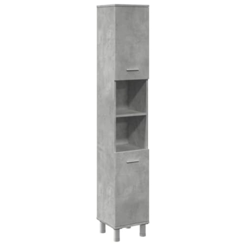 vidaXL Badezimmerschrank Betongrau 30x30x179 cm Holzwerkstoff, Badezimmerschrank, Badschrank hoch, Badmöbel, Badezimmermöbel, Badezimmerschrank hoch