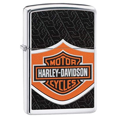 ZIPPO – Sturmfeuerzeug, Harley Davidson, Color Image, Chrome High Polished, nachfüllbar, in hochwertiger Geschenkbox