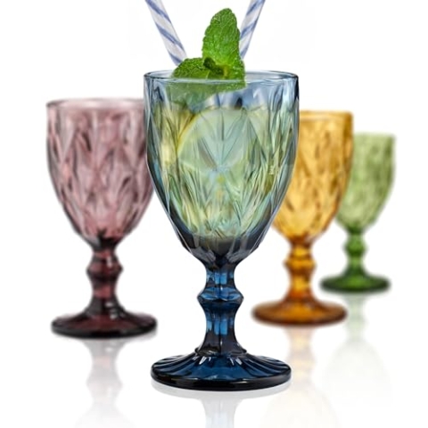 ARTLAND, Glas , Highgate Kelche, Mehrfarbig, 4 Stück