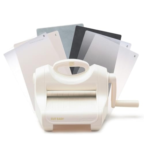 Vaessen Creative Cut'Em Easy Stanz- Und Prägemaschine A5, Weiß