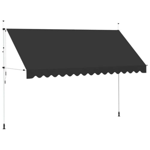 vidaXL Markise Einziehbar 400cm Balkonmarkise Klemmmarkise Sonnenschutz Garten