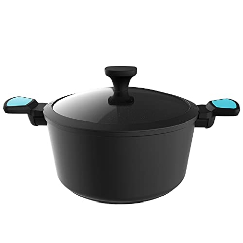 Cecotec Topf Polka Platinum 28 Pot Thunder. Durchmesser 28 cm, geschmiedetes Aluminium, Antihaftbeschichtung Teflon Platinum Plus, spülmaschinenfest und für alle Arten von Herden geeignet, PFOA-frei