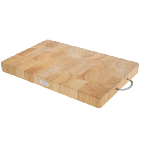 Eden Quality Holzschneidebrett EQP001 Praktisches Schneidebrett zum Schneiden, Wiegen und Hacken