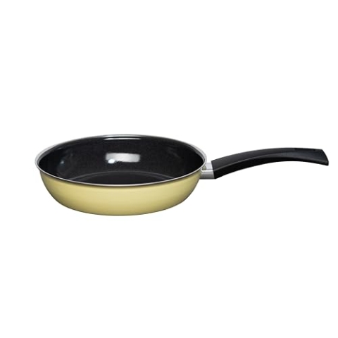Riess, 0042-002, Emaillepfanne, 24cm Durchmesser, LEMON, Emaille, LBH 43,4x25,3x7,2 Gew. 1,06kg, Bratpfanne