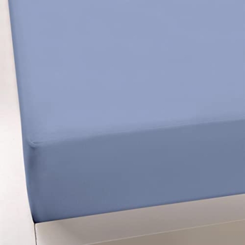 Formesse Bella-Donna Jersey Spannbettlaken blaugrau, 120x200-130x220 cm
