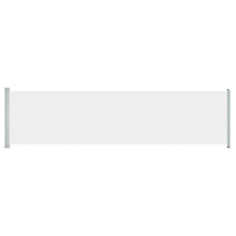 vidaXL Seitenmarkise Ausziehbar Sonnenschutz Sichtschutz Windschutz Seitenwandmarkise Seitenrollo Markise Balkon Garten Terrasse 160x600cm Creme