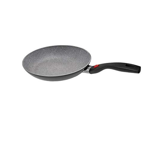 BALLARINI Click & Cook Bratpfanne mit klappbarem Griff, Granitium Antihaftbeschichtung, 20 cm, Aluminium, schwarz-grau