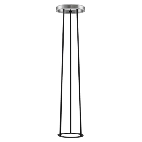Lucande LED Stehlampe 'Seppe' dimmbar (Modern) in Schwarz aus Metall u.a. für Wohnzimmer & Esszimmer (1 flammig,) - LED-Stehleuchte, Floor Lamp, Standleuchte, Wohnzimmerlampe, Wohnzimmerlampe