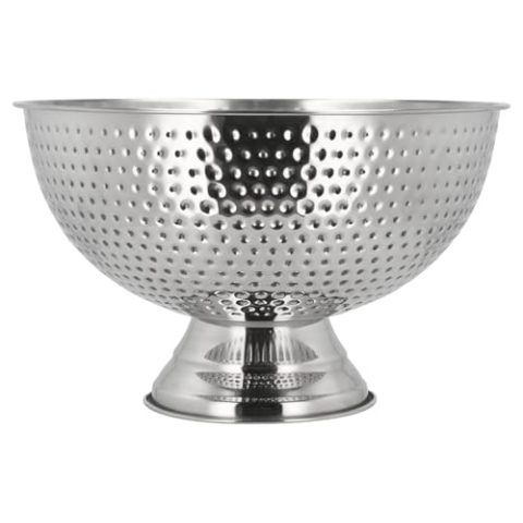 Funktion Bar Champagner-Schale Dia 39,8 x 23,5 cm 13 Liter Gehämmertes Edelstahl