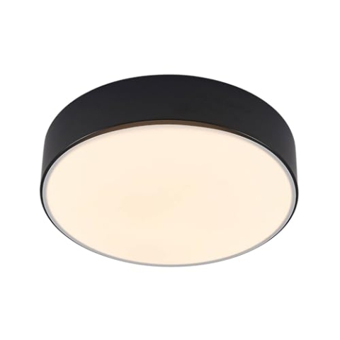 Lindby LED Deckenleuchte Simera dimmbar (Modern) in Schwarz (1 flammig,) - Lampe Deckenlampe Wohnzimmerleuchte