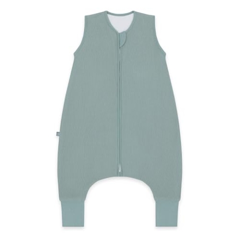 emma & noah Baby Schlafsack mit Füßen 1.0 TOG, Ganzjahres Schlafsack mit Beinen für den Frühling, Sommer und Herbst, 100% Bio-Baumwolle, Oeko-TEX Zertifiziert (Essential Mint, 80 cm)