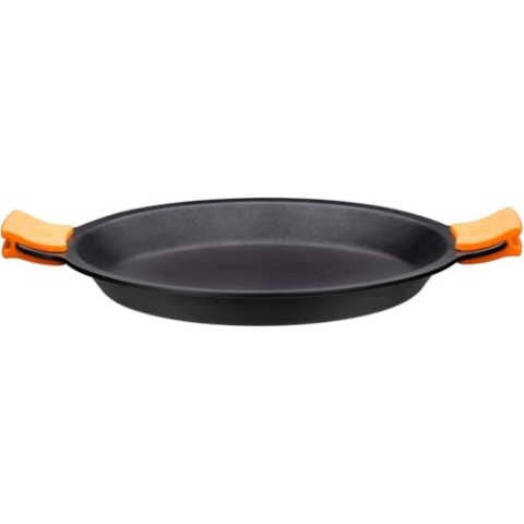 BRA Efficient | Paella-Pfanne, Aluminiumguss, Schwarz, mit Antihaftbeschichtung, 40 cm
