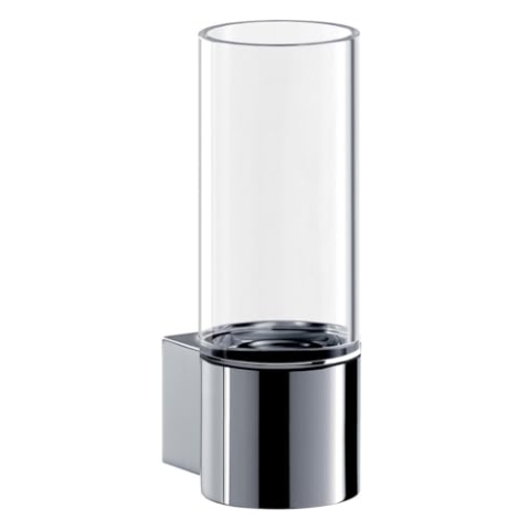 Emco 352000100 Glashalter System 2 Wandmodell Kristallglas klar, Chrom, Normal