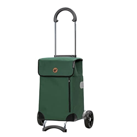 ANDERSEN Einkaufstrolley - Scala Shopper Weda grün 36 L Handwagen, langlebig, Tasche abnehmbar, klappbar, leichtgängig, leise Räder