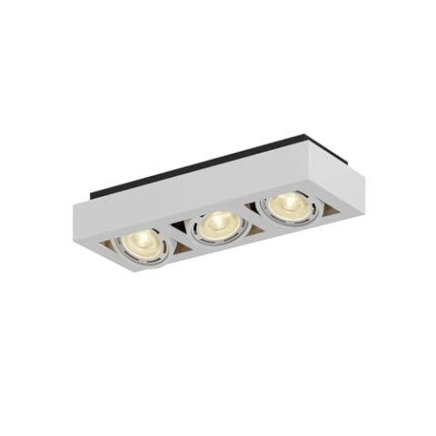 Arcchio Deckenlampe Ronka (Modern) in Weiß aus Aluminium (3 flammig, GU10) - Deckenleuchte Lampe Wohnzimmerleuchte